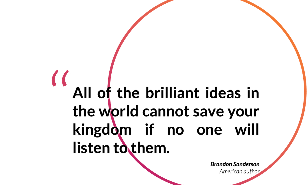 [Quote] All of the brilliant ideas in the world