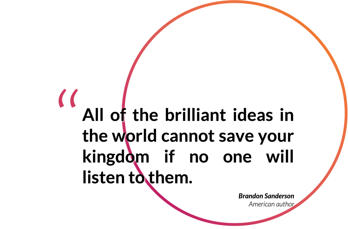 [Quote] All of the brilliant ideas in the world