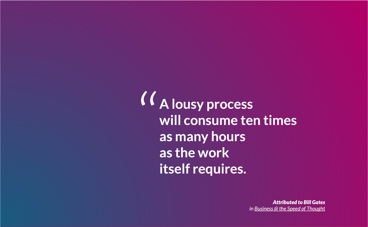 [Quote] A lousy process