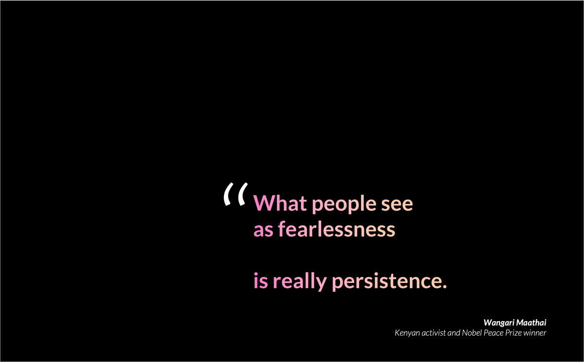 [Quote] What people see as fearlessness