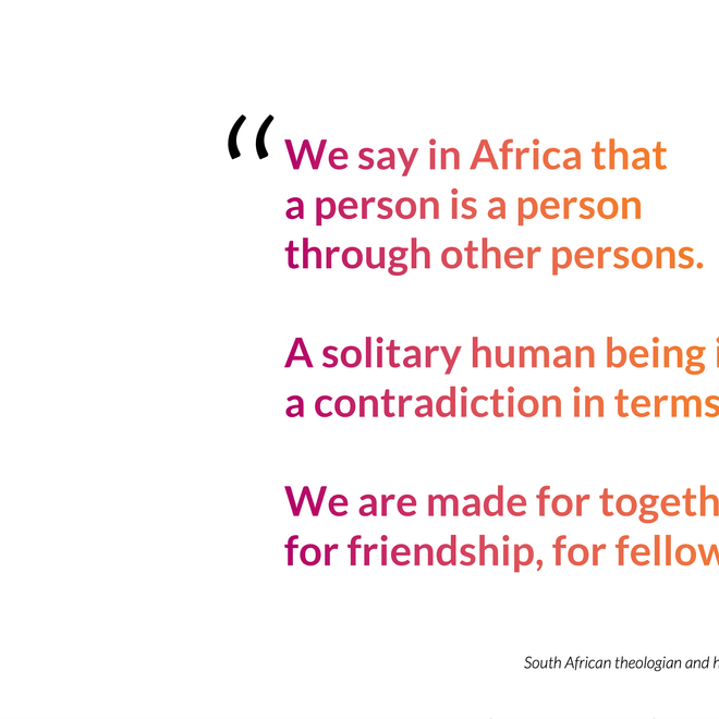 Image of: [Quote] We say in Africa