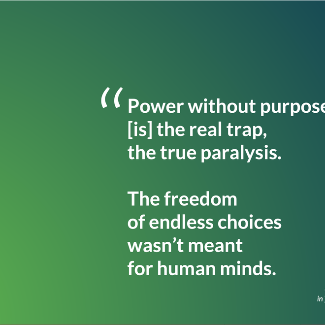 Image of: [Quote] Power without purpose