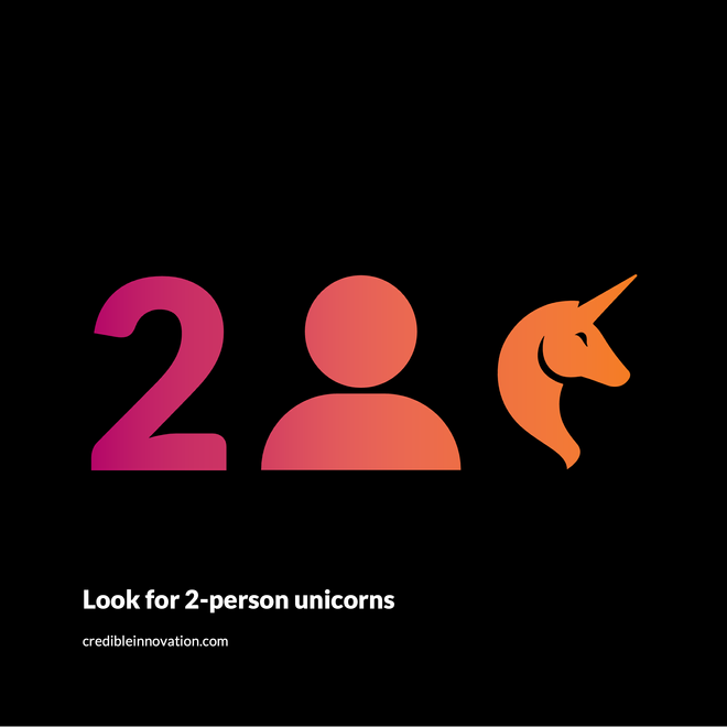 Image of: [Blog] It's not quite time for one-person unicorns yet